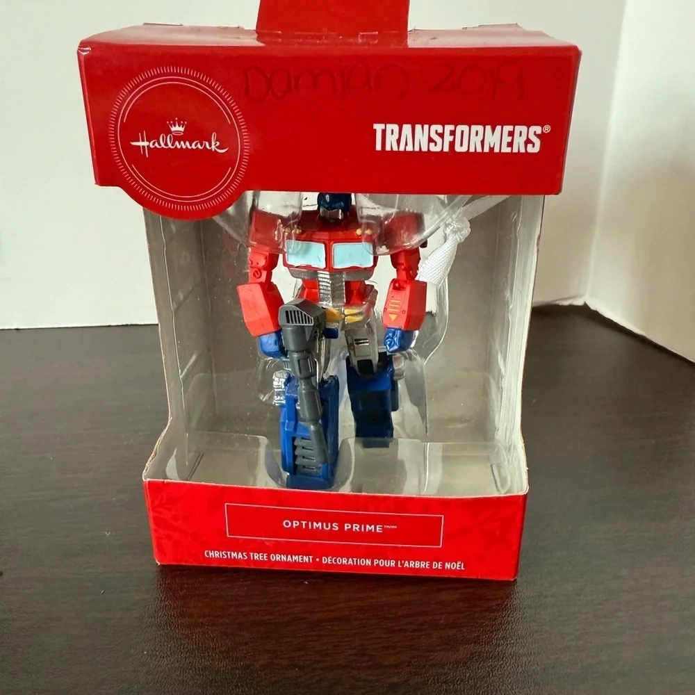 Hallmark Transformers Optimus Prime Ornament - Red, Blue, Silver